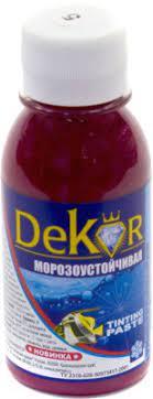 Паста колерная (краситель) "DEKOR" слива №5 0,1 кг 38-678