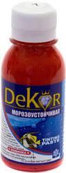 Паста колерная (краситель) "DEKOR" темно-красный №7 0,1 кг 38-739