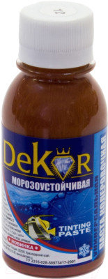 Паста колерная (краситель) "DEKOR" шиповник №12 0,1 кг 38-883, фото 2