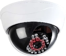 Муляж камеры ORNO c LED-индикатором, для помещений, белый корпус, питание 2x1,5V AA-батарейки