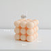 Свеча декоративная Бабл Куб, в ассортименте 6*6*5,5 см, фото 3