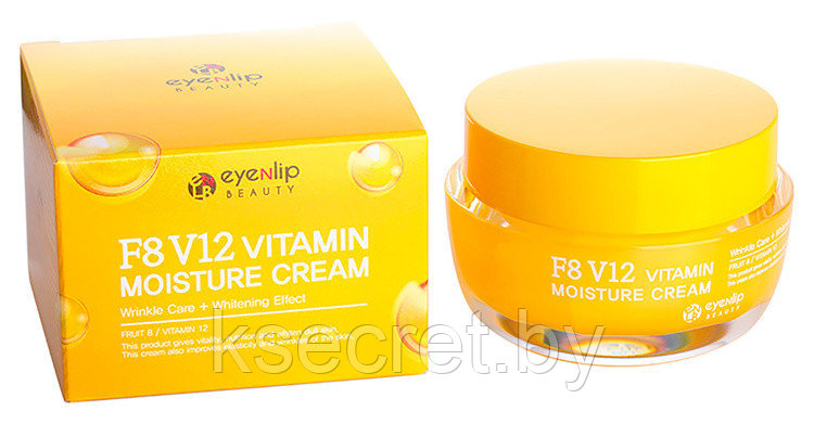 Крем для лица витаминный Eyenlip F8 V12 Vitamin Moisture Cream,50 мл - фото 3 - id-p176738350