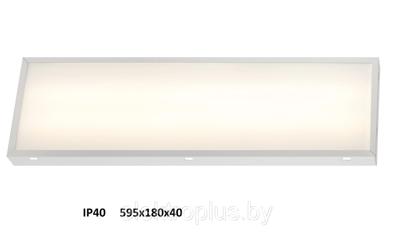 Светильник светодиодный ЭРА 18Вт 4000К IP40 595х180х40 матовый, с драйвером - фото 2 - id-p176741170