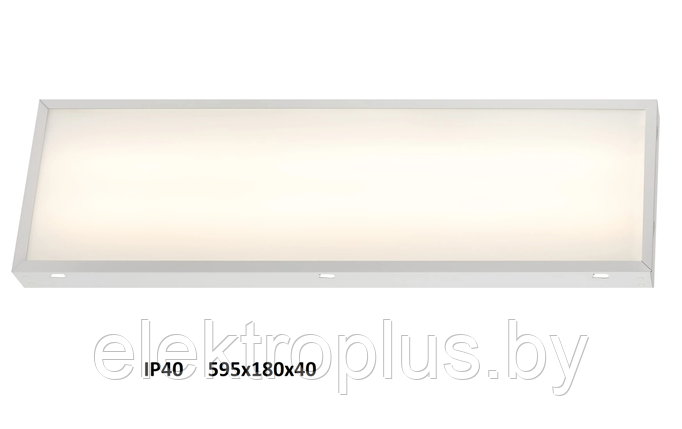 Светильник светодиодный ЭРА 18Вт 4000К IP40 595х180х40 матовый, с драйвером, фото 2
