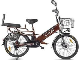 Электровелосипед Eltreco Green City E-Alfa GL 2021 (коричневый)