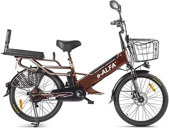 Электровелосипед Eltreco Green City E-Alfa GL 2021 (коричневый) - фото 1 - id-p176746063