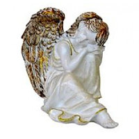 Статуэтка ангел-мечтатель, античное золото 23см, арт. ккю-99020