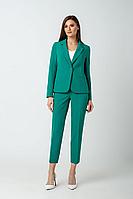 Женский осенний зеленый деловой деловой костюм MARIKA 413 зеленый 42р.