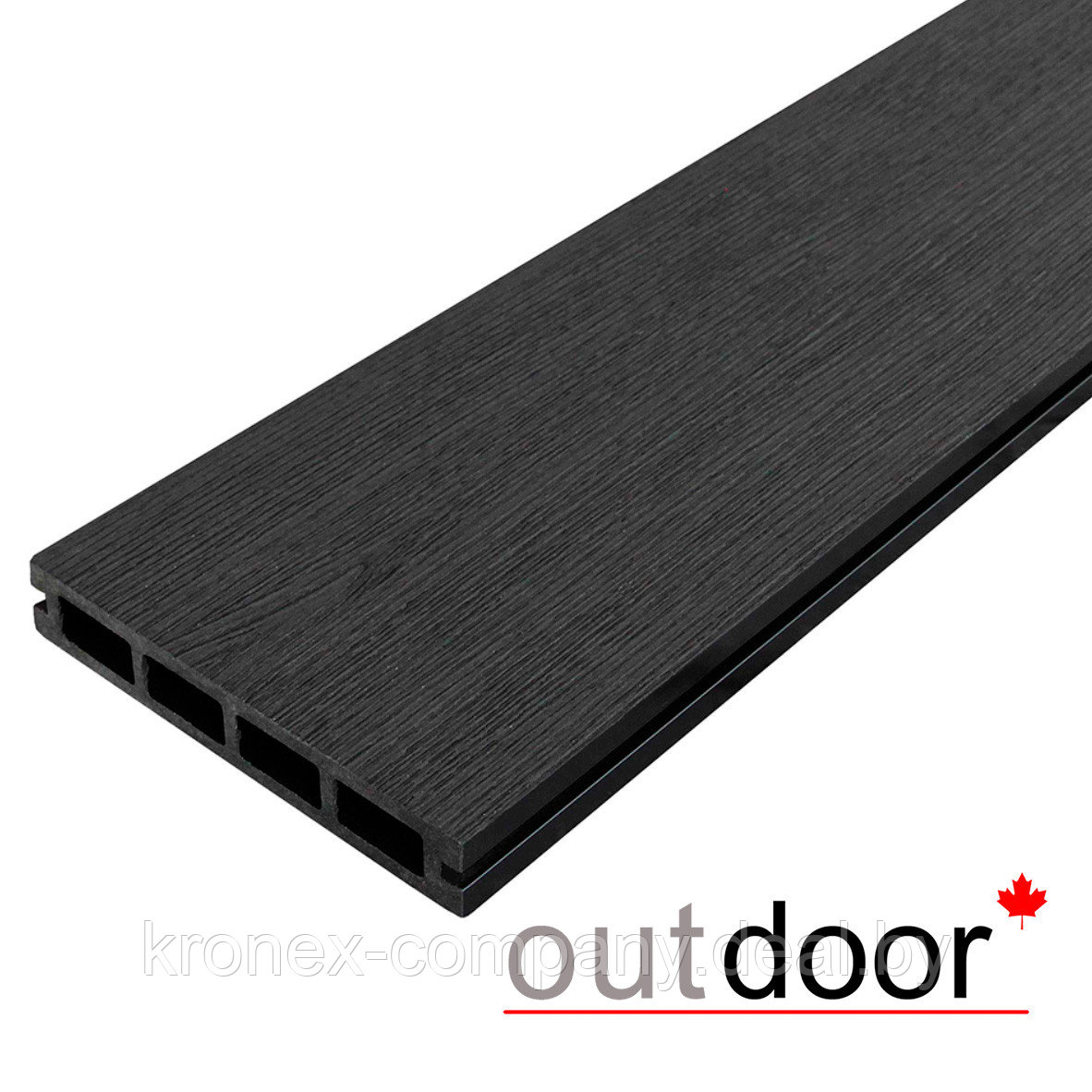 Террасная доска ДПК Outdoor 3D 150*25*4000 мм. STORM BLACK черная - фото 2 - id-p103075886