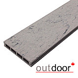 Террасная доска ДПК Outdoor 3D 150*25*4000 мм. STORM GREY серая, фото 3