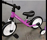 Детский Велосипед-беговел (3 в 1)  цвет: фиолетовый TF-01, фото 2