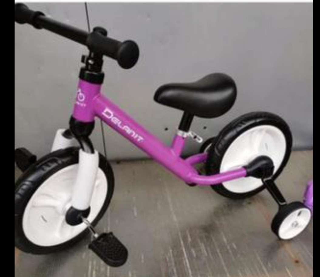 Детский Велосипед-беговел (3 в 1) цвет: фиолетоыый TF-01 - фото 1 - id-p177347976