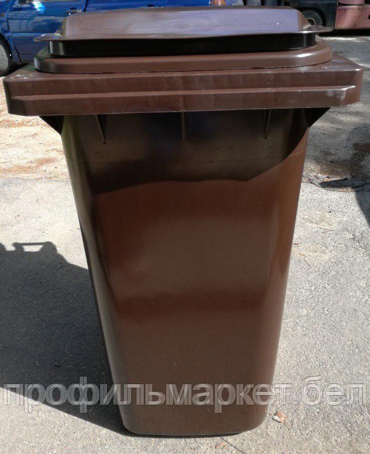 Немецкий мусорный контейнер ESE 240 л коричневый. ОПТ - фото 1 - id-p176780174
