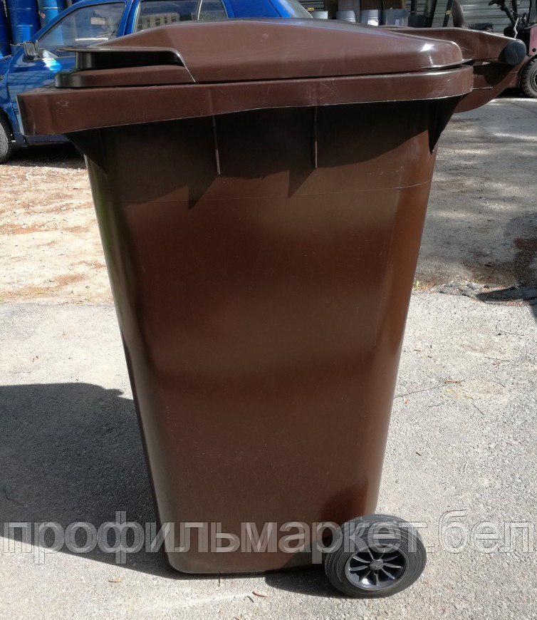 Немецкий мусорный контейнер ESE 240 л коричневый. ОПТ - фото 6 - id-p176780174