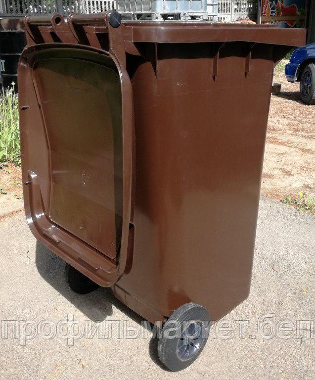 Немецкий мусорный контейнер ESE 240 л коричневый. ОПТ - фото 7 - id-p176780174