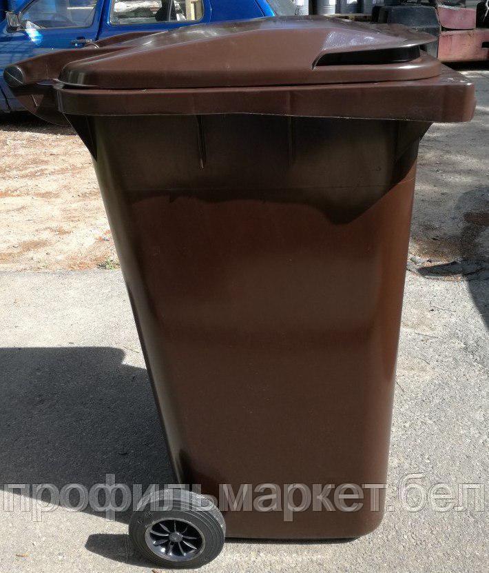 Немецкий мусорный контейнер ESE 240 л коричневый. ОПТ - фото 8 - id-p176780174
