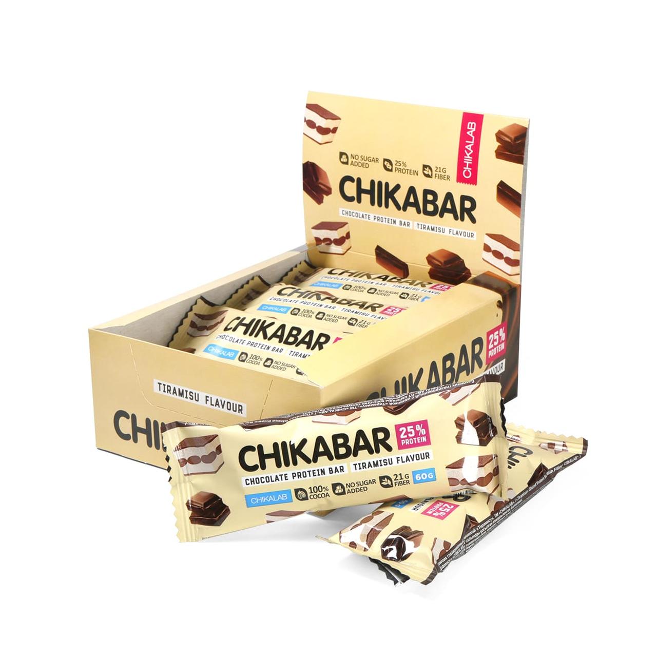 Протеиновый батончик Chikalab – Chikabar - Тирамису с молочной начинкой