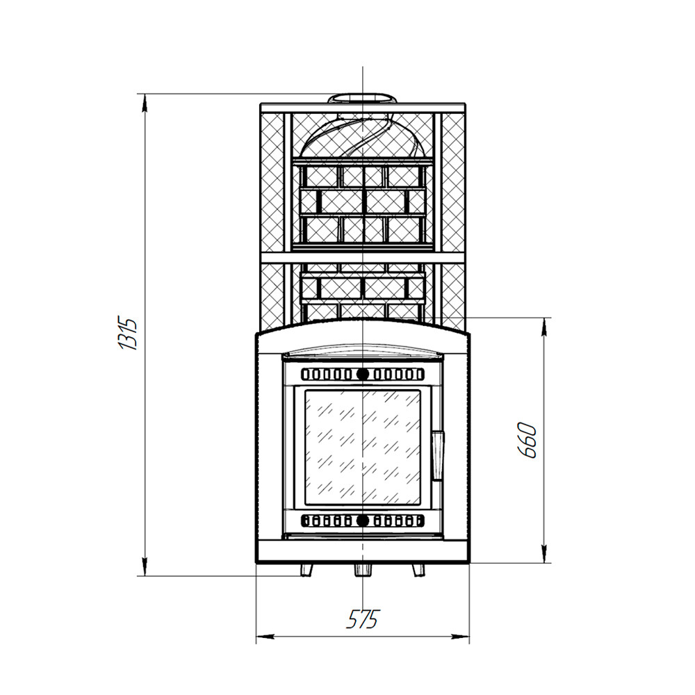 Банная печь ProMetall Атмосфера 2XL c сеткой для камней из нержавеющей стали - фото 6 - id-p176781633