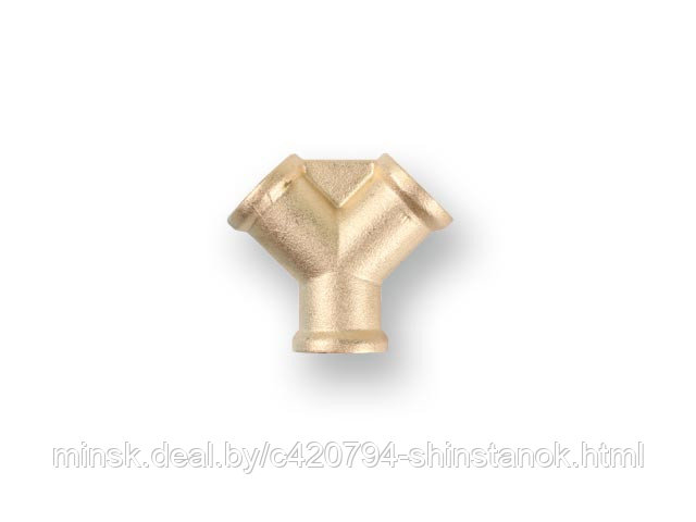 Соединение внутр. резьба 1/4" Y-образное (латунь) ECO