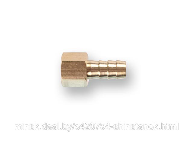 Соединение внутр. резьба 1/2" х елочка 10 мм (латунь) ECO