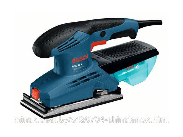 Виброшлифмашина BOSCH GSS 23 A в кор. (190 Вт, шлифпластина 92 х 182 мм, 24000 об/мин)