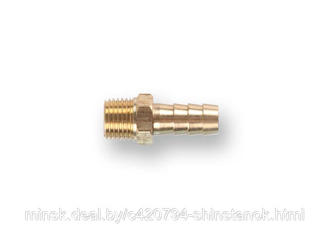 Соединение нар. резьба 1/2" х елочка 10 мм (латунь) ECO