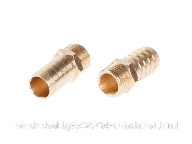 Соединение нар. резьба 1/2" х елочка 19 мм (латунь) ECO