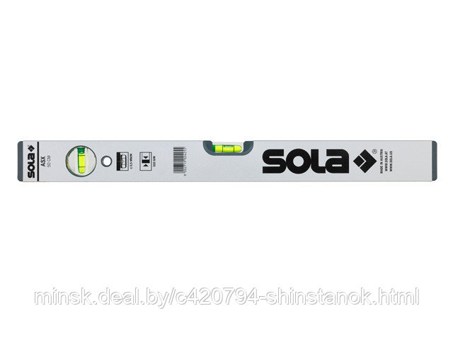 Уровень 1200мм 2 глазка ASX 120 (SOLA) (Бюджетное предложение от SOLA! Сделано в Австрии)
