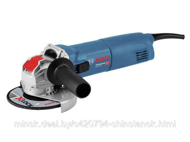 Одноручная углошлифмашина BOSCH GWX 14-125 в кор. (1400 Вт, диск 125х22 мм, система X-LOCK)