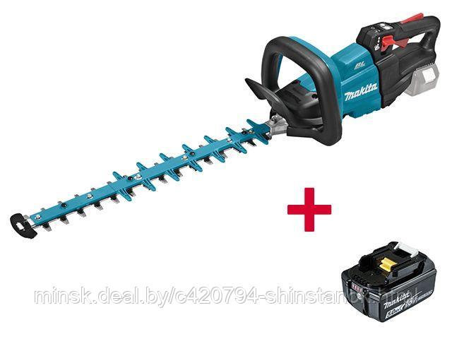 Аккум. кусторез MAKITA DUH 602 Z + АКЦИЯ (1 аккумулятор) (18.0 В, 1 акк., 5.0 А/ч, Li-Ion, длина ножа 60 мм,