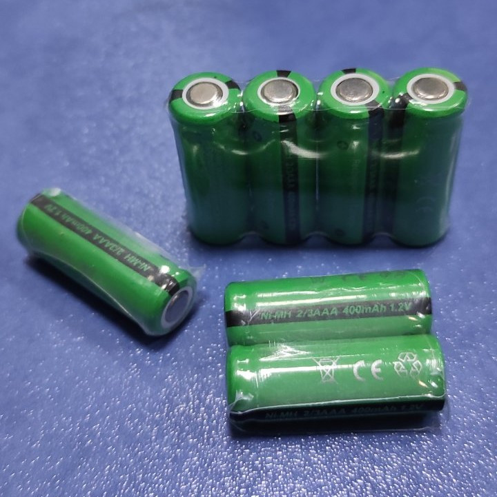 Технологический аккумулятор 2/3AAA Pkcell, 400mAh, 1.2V, Ni-Mh - фото 1 - id-p108039669