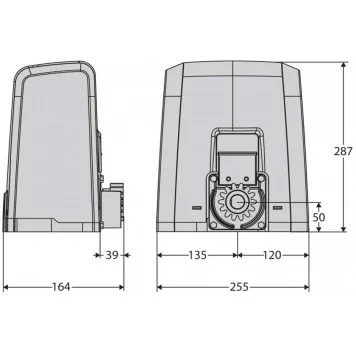 Комплект электропривода с 2 пультами для откатных ворот DEIMOS BT A600 - фото 2 - id-p169037275