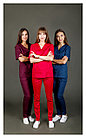 Медицинский женский костюм "хирург"стрейч (разные цвета), фото 2