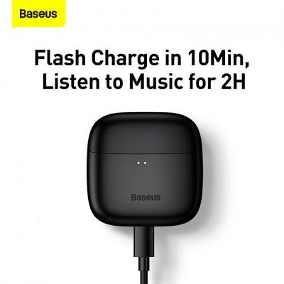 Bluetooth наушники Baseus NGE8-01 True Wireless Earphones Bowie E8 черные - фото 8 - id-p176805113