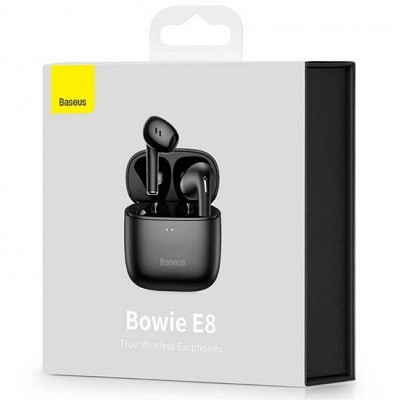 Bluetooth наушники Baseus NGE8-01 True Wireless Earphones Bowie E8 черные - фото 9 - id-p176805113