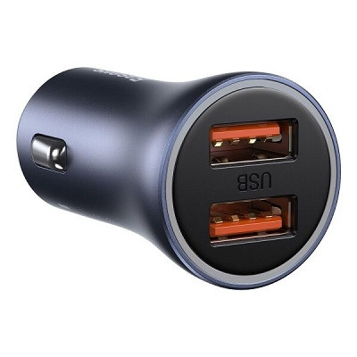 Автомобильное зарядное устройство Baseus TZCCJD-A0G Golden Contactor Pro Car Charger 2 USB 40W (кабель - фото 4 - id-p176805117