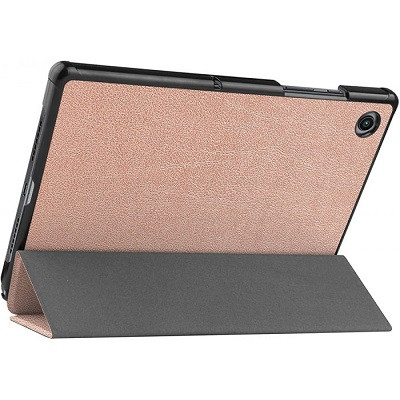 Полиуретановый чехол JFK Smart Case розово-золотой для Samsung Galaxy Tab A8 - фото 4 - id-p176805123