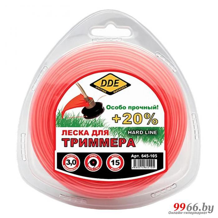 Леска для триммера DDE Hard Line 3.0mm x 15m Grey-Red 645-105