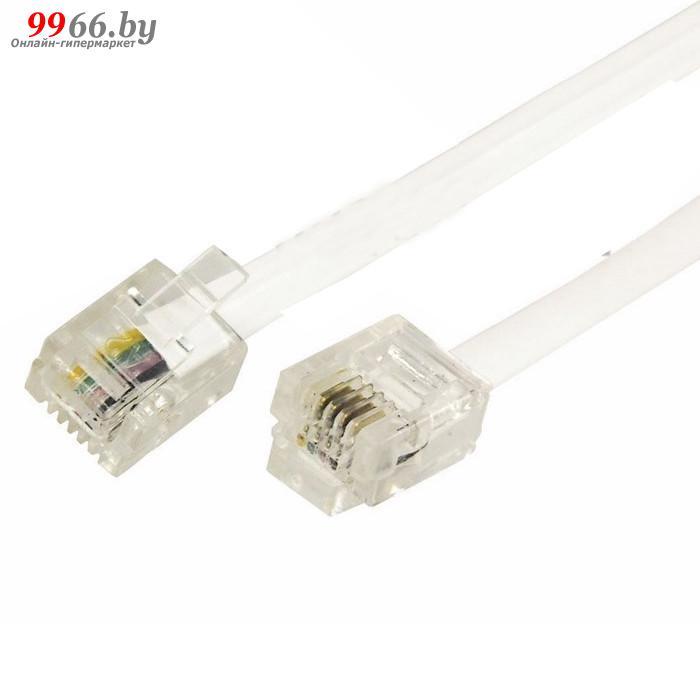 Сетевой кабель Rexant RJ-11 6P4C 5m White 18-3051 - фото 1 - id-p176624428