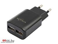 Зарядное устройство Vixion L2i 2xUSB 1.2A + кабель Lightning 1m Black GS-00008591