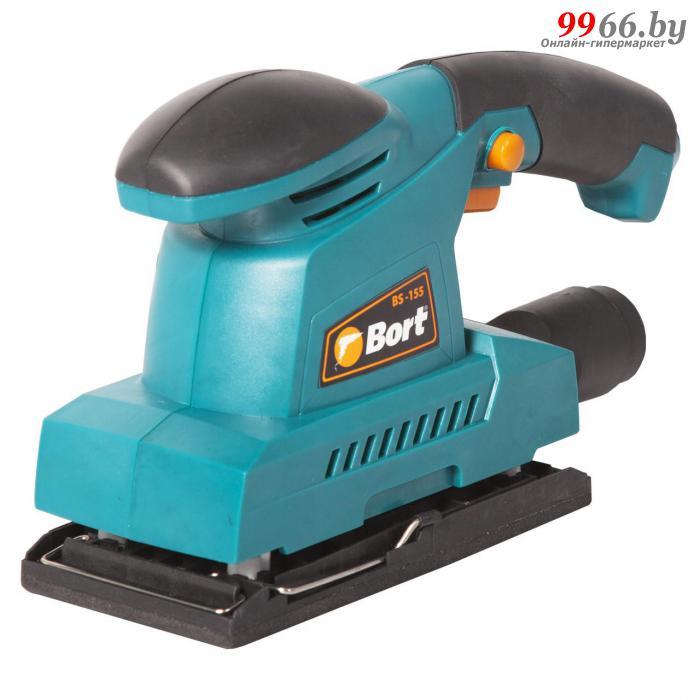 Виброшлифмашина Bort BS-155 91275622 плоскошлифовальная машинка вибрационная шлифмашина