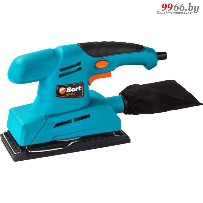 Виброшлифмашина Bort BS-240 93410099 плоскошлифовальная машина вибрационная шлифмашина