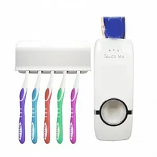Дозатор для зубной пасты с держателем зубных щёток Toothpaste Dispenser, фото 2