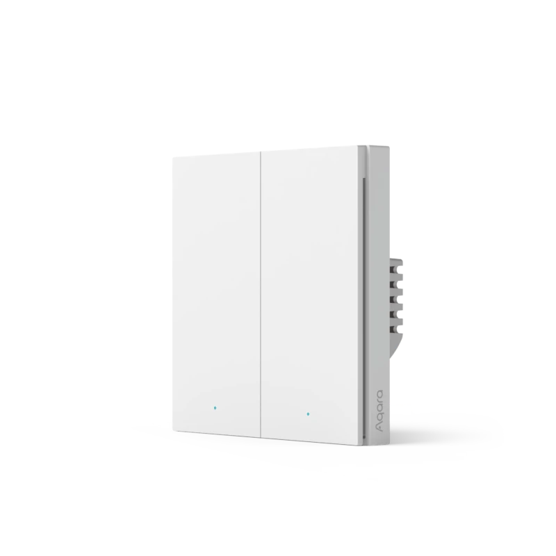 Выключатель двухклавишный с нейтралью | Aqara Smart Wall Switch H1 EU (With Neutral, Double Rocker) - фото 1 - id-p176812472