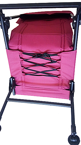 Кресло-трансформер "Снегирь", раскладушка (бордово-черное), арт. СД1 - фото 4 - id-p176842988