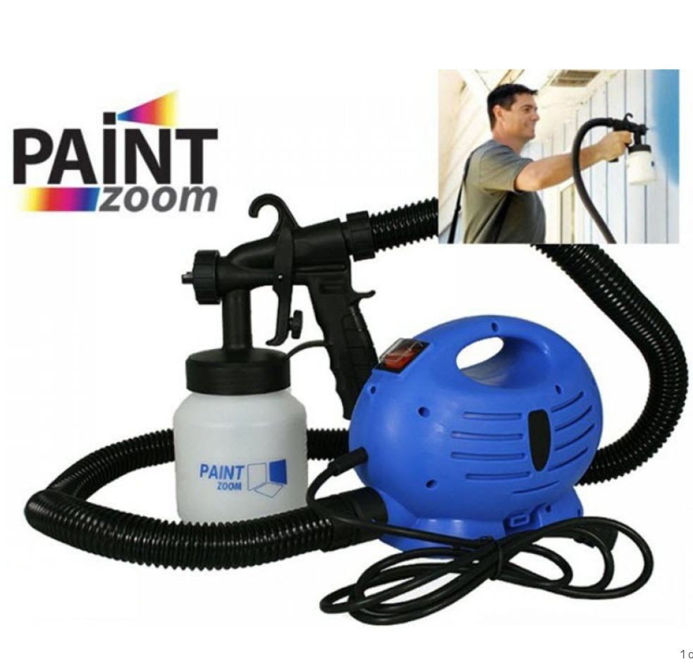 (Оригинал!) Электрический краскопульт- распылитель Paint Zoom