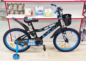 Велосипед детский двухколесный  20" черно-синий, арт. M20-1B