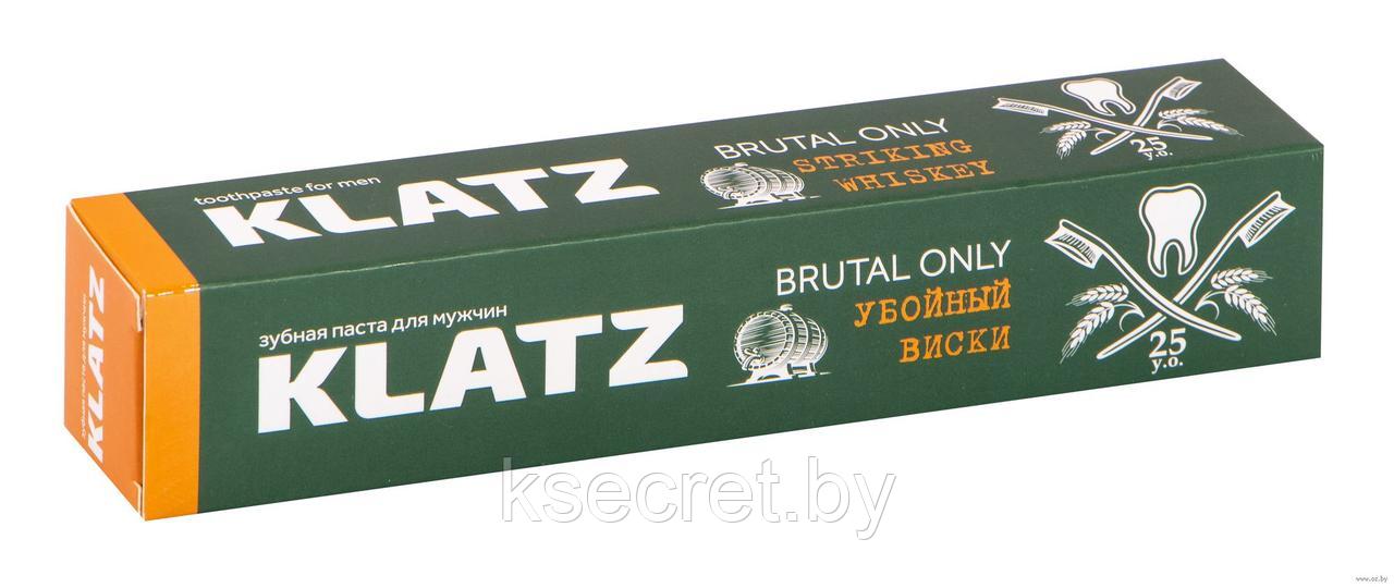 KLATZ / Зубная паста для мужчин BRUTAL ONLY Убойный виски, 75 мл - фото 2 - id-p176843671