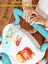 Детские музыкальные ходунки-каталка HE0822, развивающий центр со светом и звуком,съемные игрушки, ходилка, фото 3