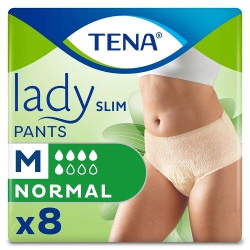 Впитывающие трусы для женщин Tena Lady Slim Pants Normal Medium 75-100 см (M), 8 шт. - фото 1 - id-p176846934